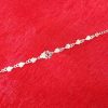 Silver Vine Leaf & Swirl Bracelet - Image 2