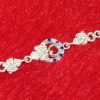 Silver Vine Leaf & Swirl Bracelet