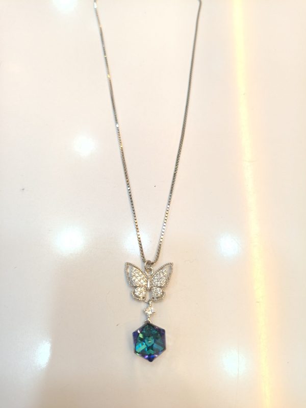Butterfly Pendant with Chain - Image 4