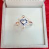 Sterling Silver Turtle Ring with Blue and White stones – Playful Charm Meets Oceanic Elegance - Image 2