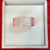Sterling Silver Wide Band Pavé Ring – Bold Sophistication with Timeless Sparkle - Image 3