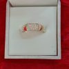 Men's Sterling Silver Cubic Zirconia Ring – Rectangular Pavé Top Design - Image 3