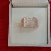 Wavy Rectangle Face Silver Ring – Textured & Striking - Image 5