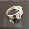 Wavy Rectangle Face Silver Ring – Textured & Striking - Image 2