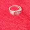 Textured Dome-Band Silver Ring - Image 2