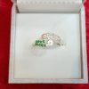 Twin Bloom with Green & White Stones - Image 3