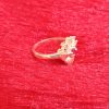 Silver Ring with Ruby Center and Crystal Accents - Image 3