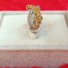 Elegant Emerald & Diamond Twisted Band Ring - Image 4