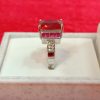 Elegant Ruby and Diamond Accent Ring in Sterling Silver - Image 4
