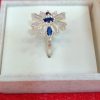 Starburst Ring with Blue and White Stone - Image 2
