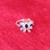 Starburst Ring with Blue and White Stone - Image 4
