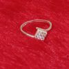 Sterling Silver Princess Cluster Ring