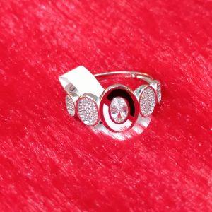 Modern Trio Disc Silver Ring