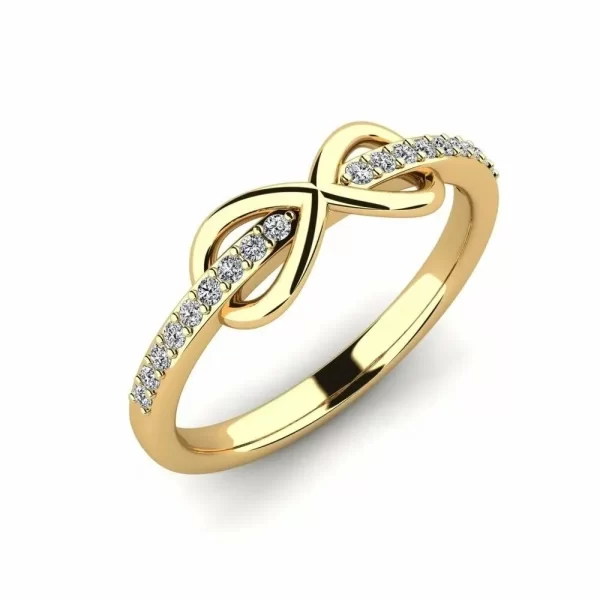 Sterling Silver Ring with Yellow Gold Plating... - Image 3