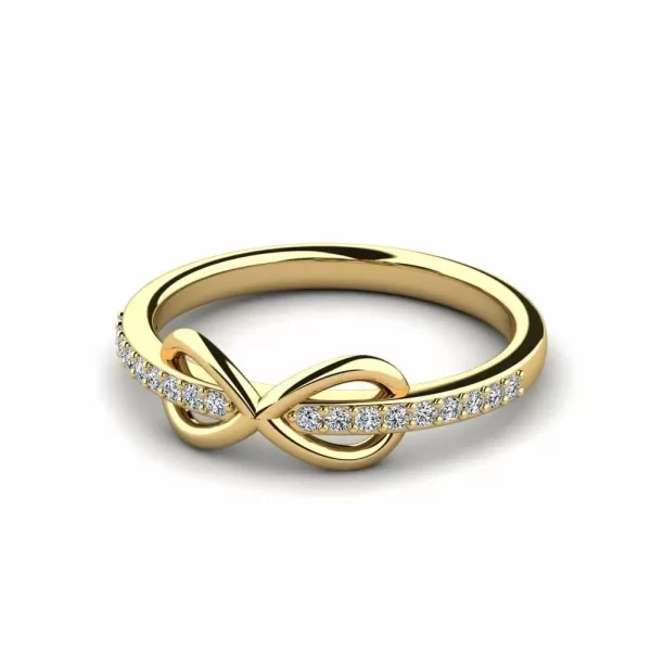 Sterling Silver Ring with Yellow Gold Plating...