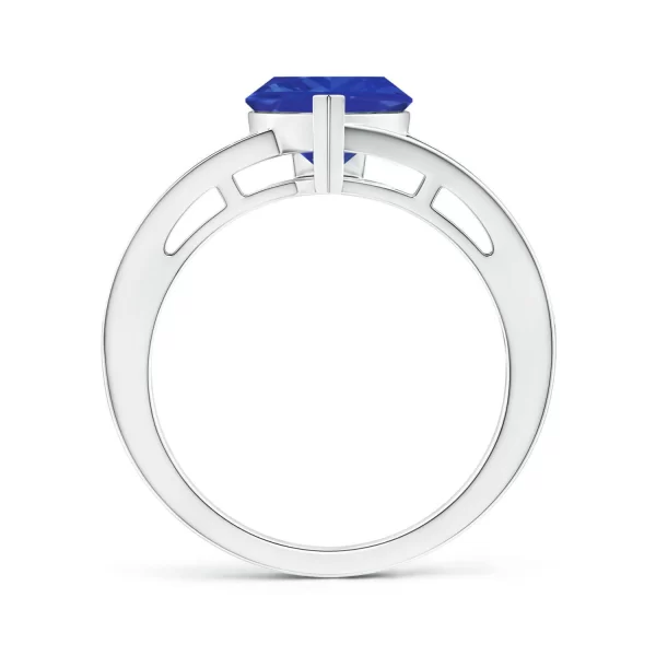 Trillion-Cut Blue Gemstone Ring... - Image 4