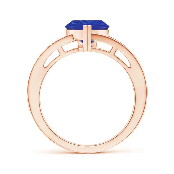 Trillion-Cut Blue Gemstone Ring... - Image 2