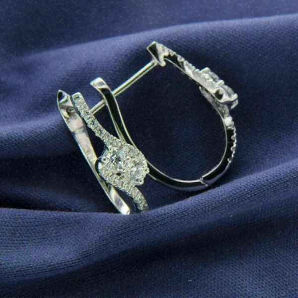 Sterling Silver Cubic Zirconia Stud Earrings