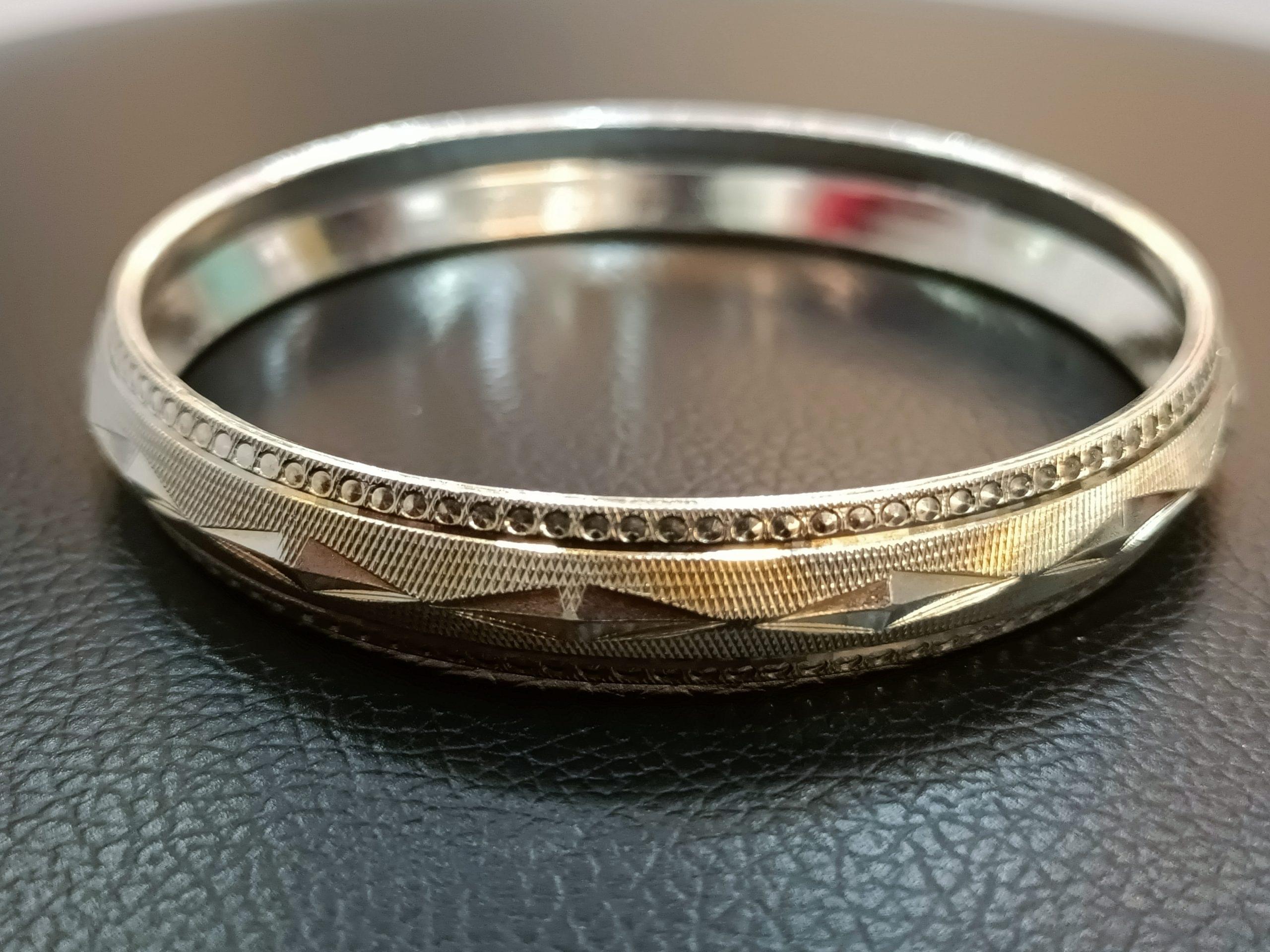 Vintage-Inspired 925 Sterling Silver Bangle - Image 6