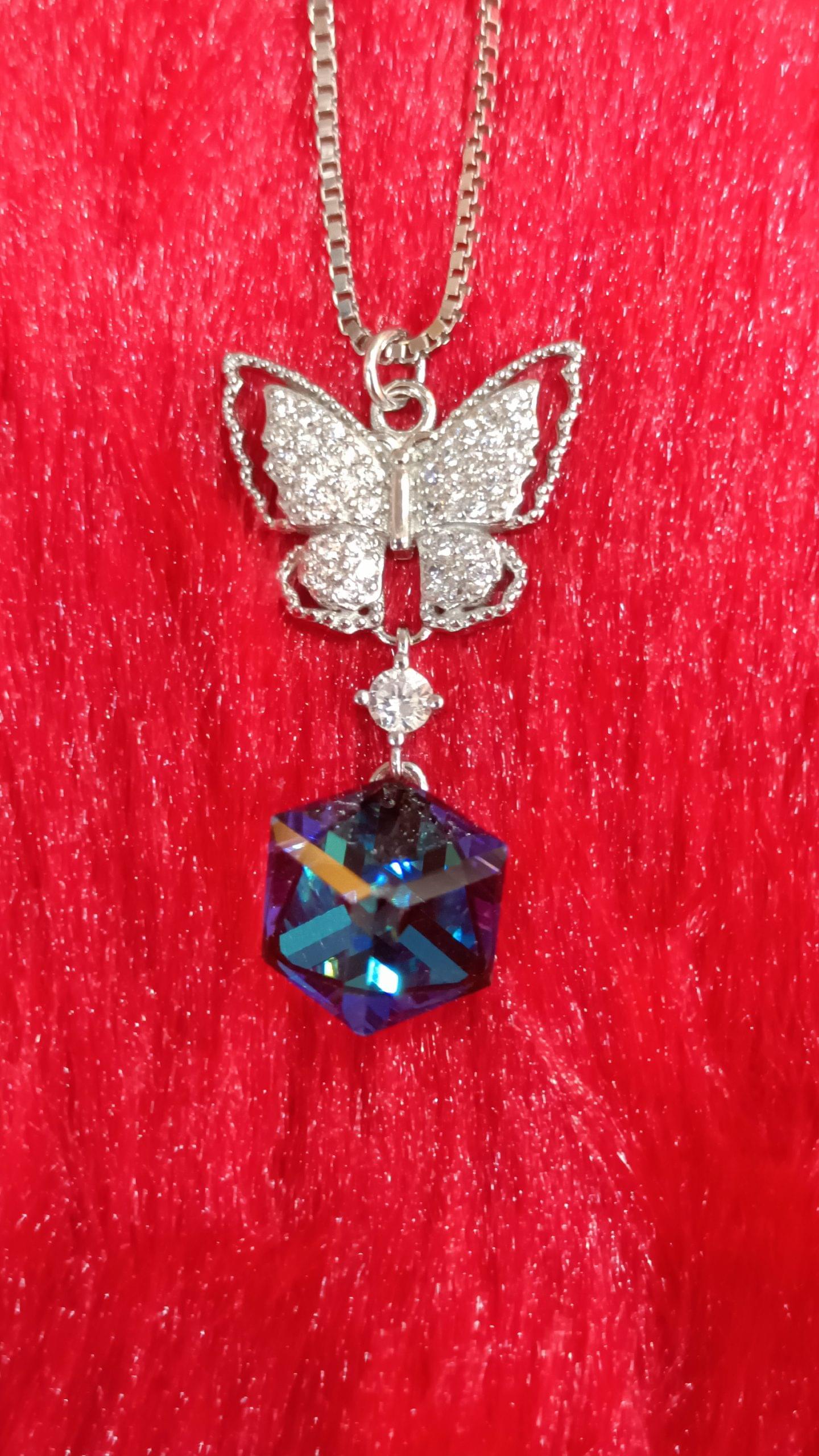 Butterfly Pendant with Chain Buy 925 Silver Jewelry Online in USA Online silver jewelry store USA