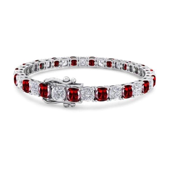 White Stone Tennis Bracelet – Elegant Sparkle in Sterling... - Image 4