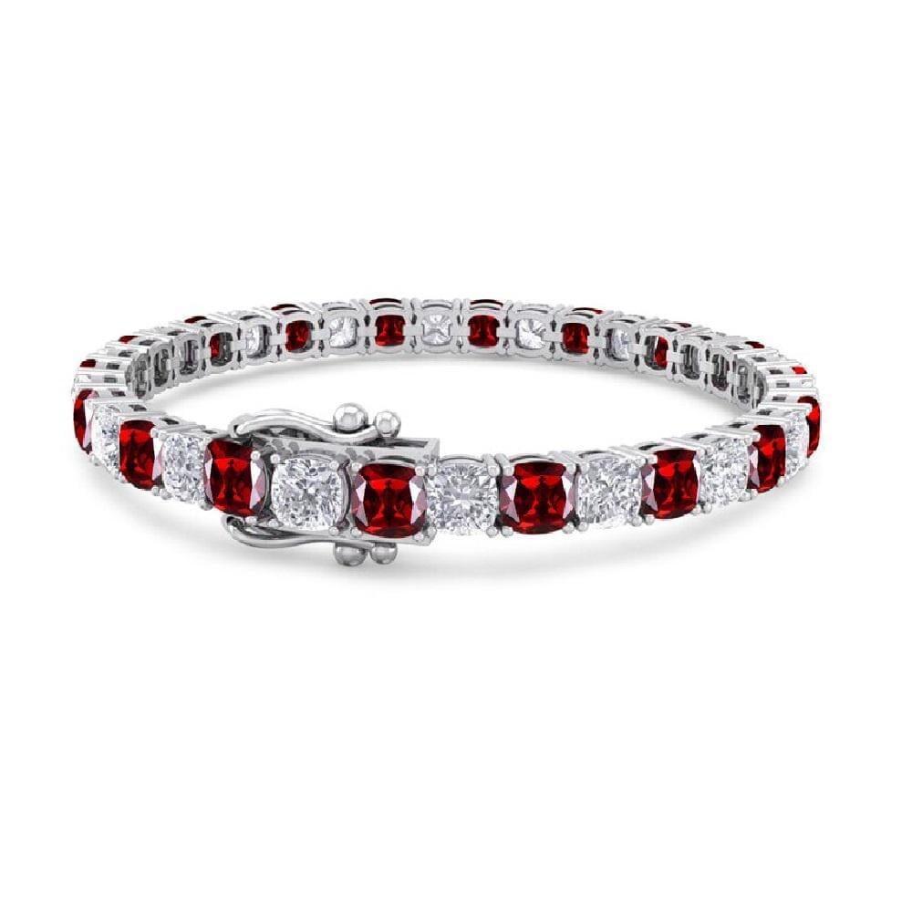 White Stone Tennis Bracelet – Elegant Sparkle in Sterling... - Image 4