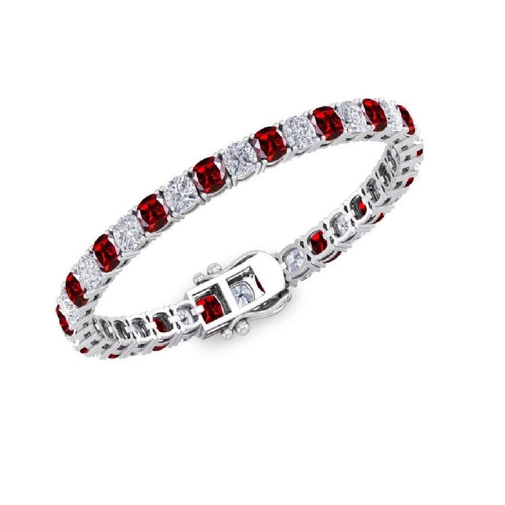 White Stone Tennis Bracelet – Elegant Sparkle in Sterling... - Image 3