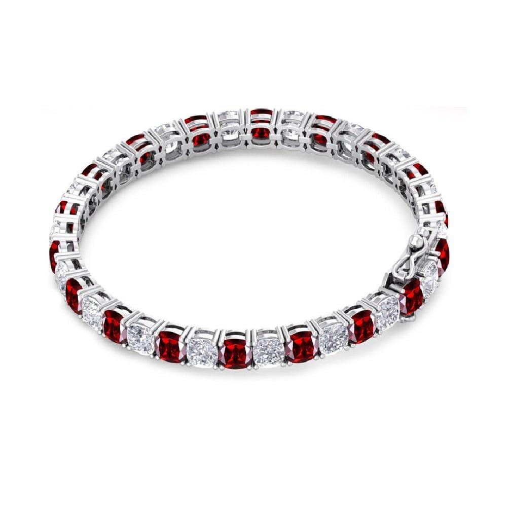 White Stone Tennis Bracelet – Elegant Sparkle in Sterling... - Image 2